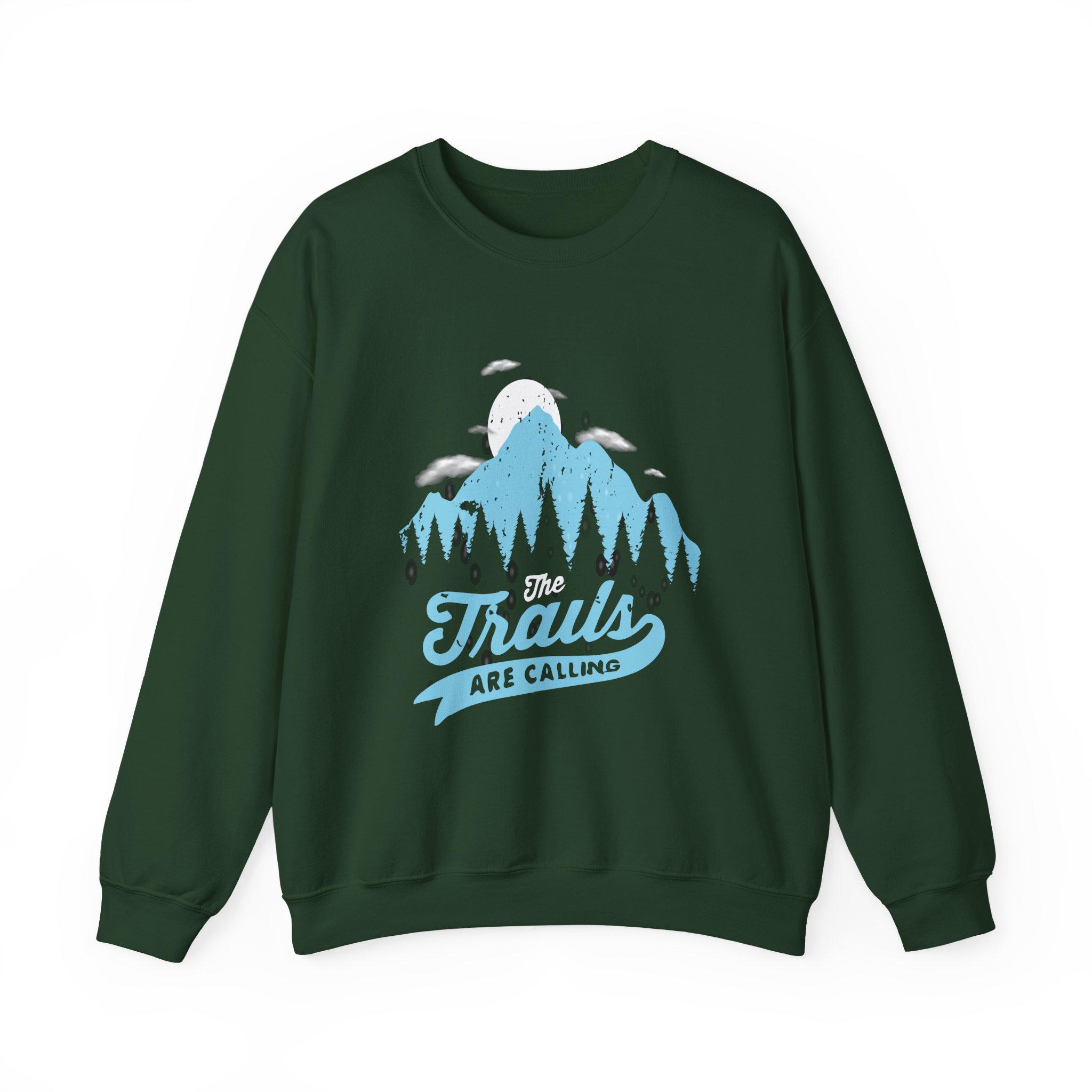 11230076607390899925_2048.jpeg The Trails Are Calling Sweatshirt | Mountain Forest Hiking Crewneck - Image 1