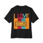 I Love Music Boombox Tee | Retro cassette graphic tee