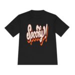 Spooky Retro Script Tee | Halloween orange brown layered text